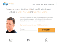 Tablet Screenshot of healthcoachweekly.com